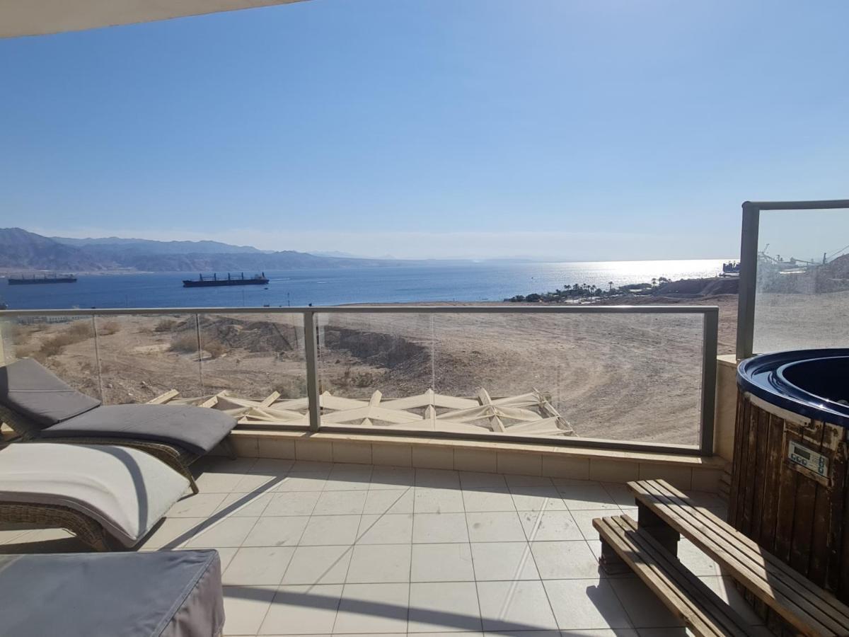 Top-Luxury Exclusive Аpt With Jacuzzi In Front Of The Sea Eilat Dış mekan fotoğraf